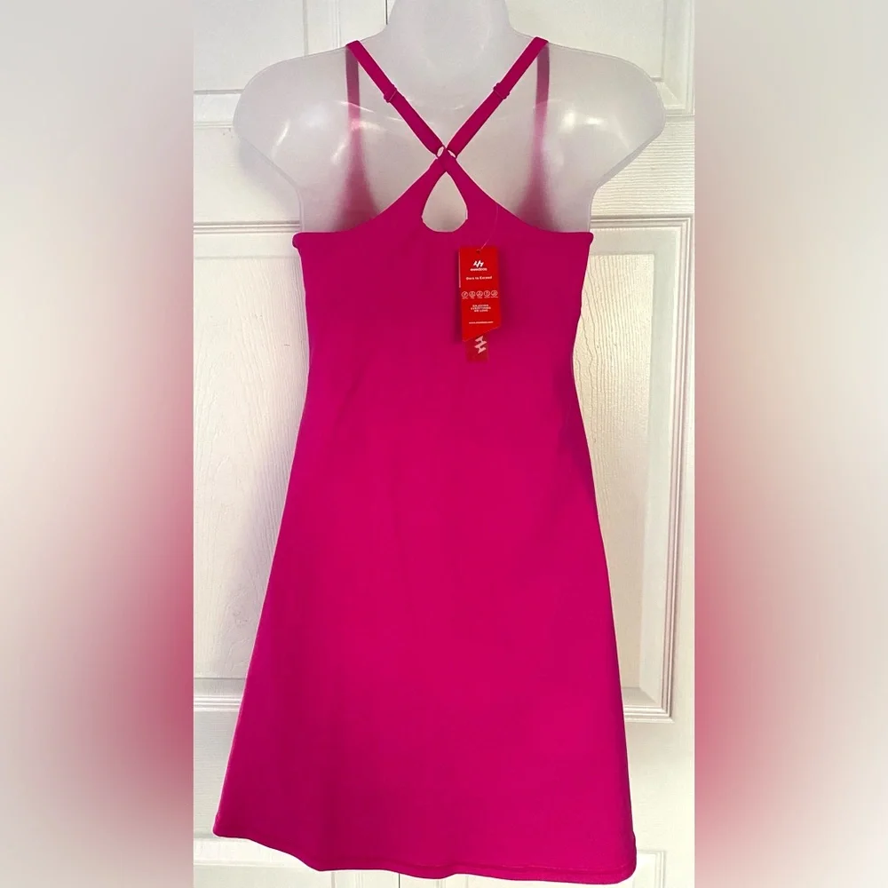 Ewedoos Tennis Dress Athletic Dress Summer Dress Hot Pink Mini size Small